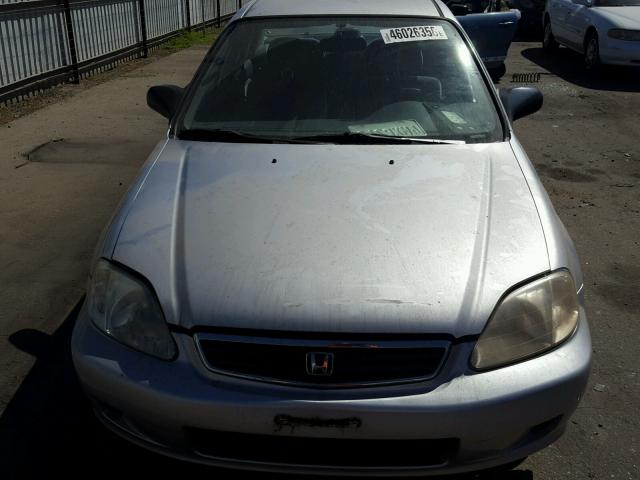 2HGEJ6613YH597451 - 2000 HONDA CIVIC BASE SILVER photo 9