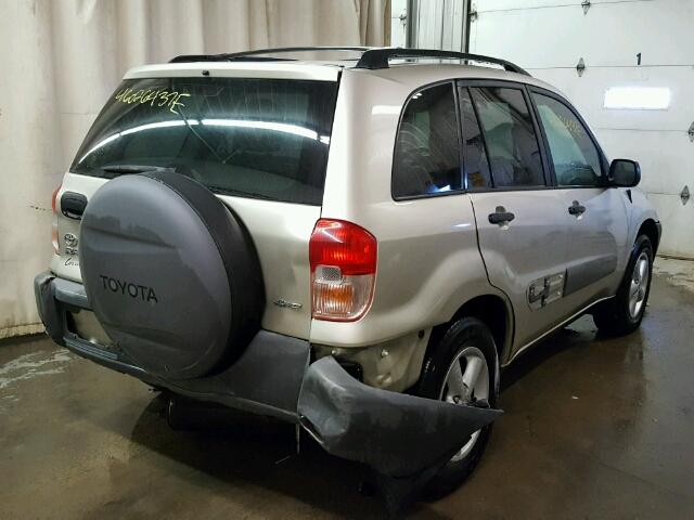 JTEHH20V810095620 - 2001 TOYOTA RAV4 TAN photo 4