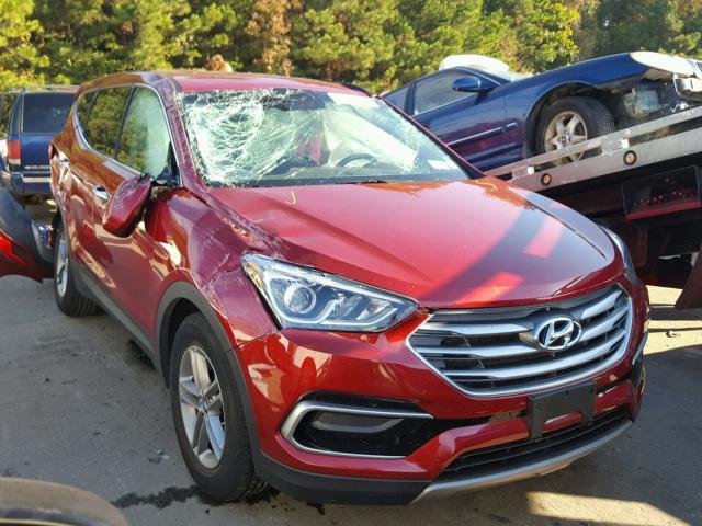 5XYZTDLB3HG495500 - 2017 HYUNDAI SANTA FE S BURGUNDY photo 1