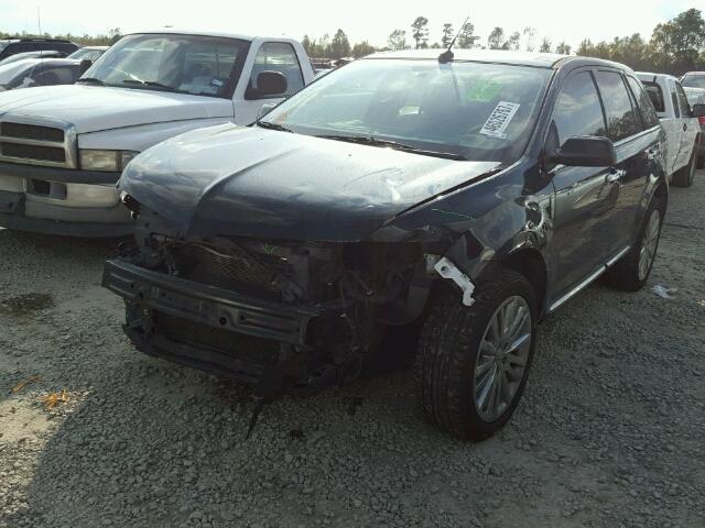 2LMDJ6JK9BBJ30796 - 2011 LINCOLN MKX BLACK photo 2