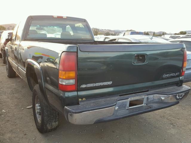 1GCHC23U51F116510 - 2001 CHEVROLET SILVERADO GREEN photo 3