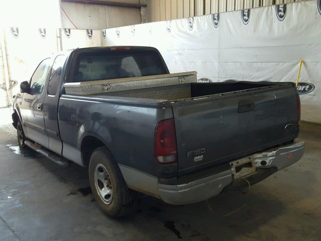 1FTRX17292NB00409 - 2002 FORD F150 GRAY photo 3