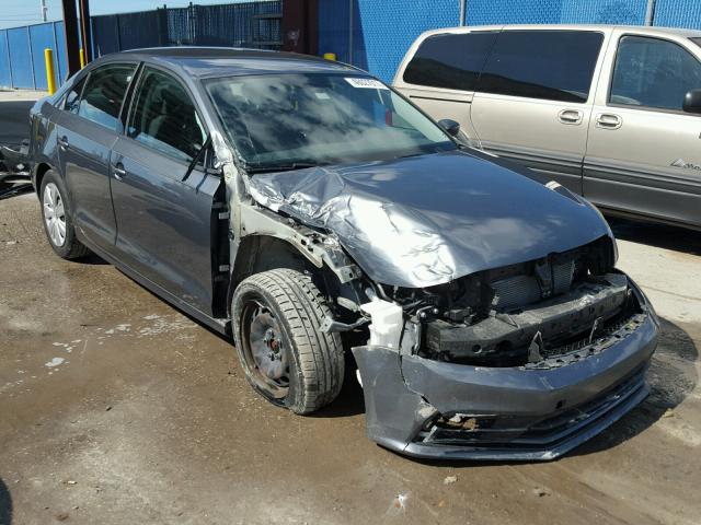 3VW267AJ4GM229907 - 2016 VOLKSWAGEN JETTA S CHARCOAL photo 1