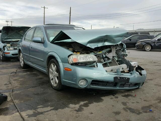 JN1DA31AX2T305405 - 2002 NISSAN MAXIMA BLUE photo 1