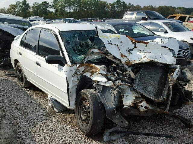 1HGES16591L067349 - 2001 HONDA CIVIC WHITE photo 1