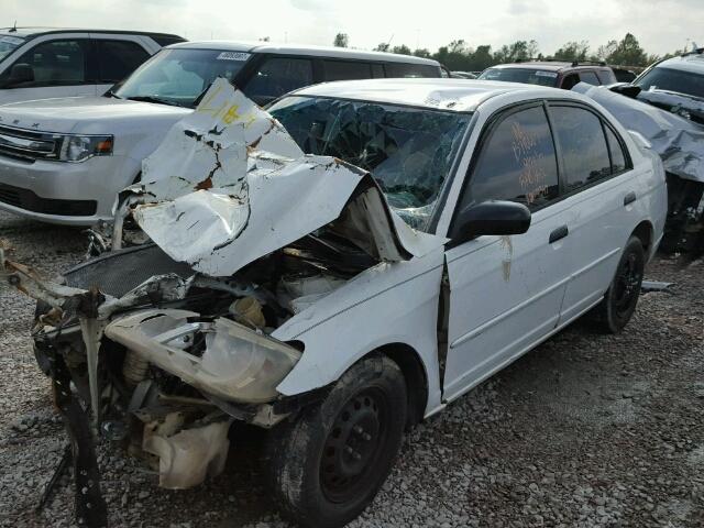 1HGES16591L067349 - 2001 HONDA CIVIC WHITE photo 2