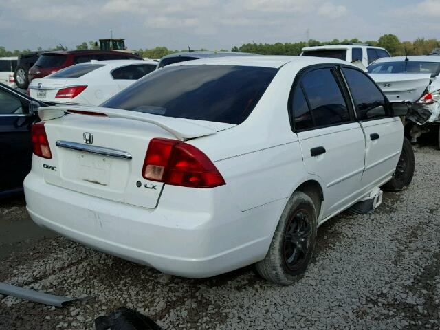 1HGES16591L067349 - 2001 HONDA CIVIC WHITE photo 4