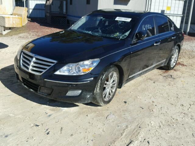 KMHGC4DF9BU119278 - 2011 HYUNDAI GENESIS BLACK photo 2