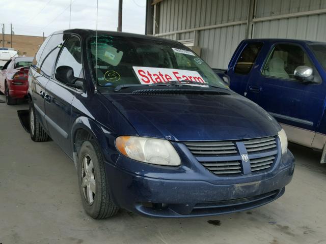 1D4GP45R55B429674 - 2005 DODGE CARAVAN BLUE photo 1