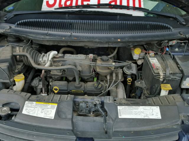 1D4GP45R55B429674 - 2005 DODGE CARAVAN BLUE photo 7