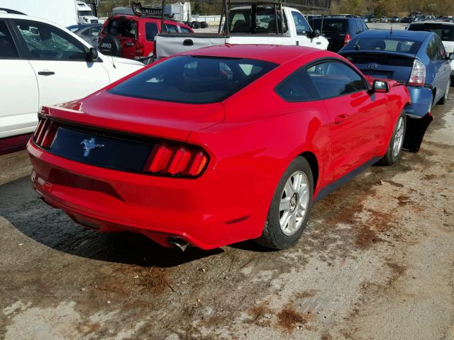 1FA6P8AM5H5277365 - 2017 FORD MUSTANG RED photo 4