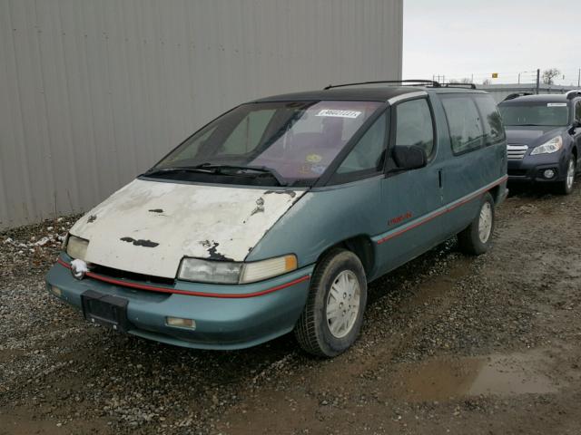 1GNDU06D4NT129470 - 1992 CHEVROLET LUMINA APV TEAL photo 2