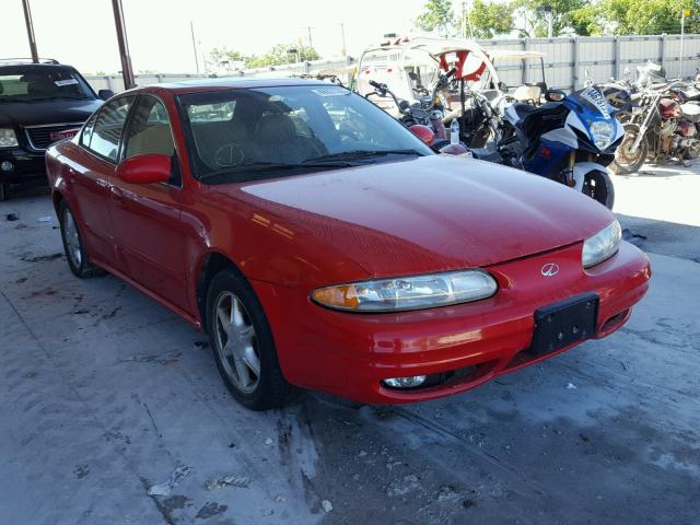 1G3NL52T51C148159 - 2001 OLDSMOBILE ALERO GL RED photo 1