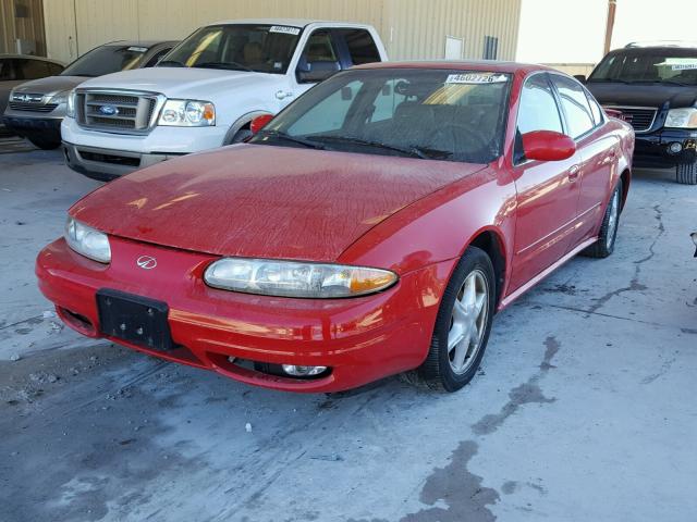 1G3NL52T51C148159 - 2001 OLDSMOBILE ALERO GL RED photo 2