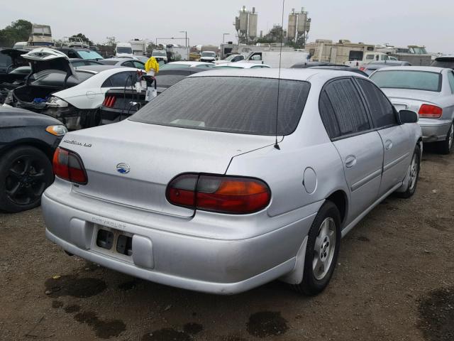 1G1NE52JX2M624628 - 2002 CHEVROLET MALIBU LS 银色 照片 4
