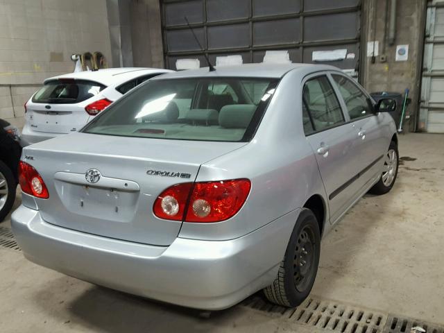 1NXBR32E75Z506025 - 2005 TOYOTA COROLLA CE SILVER photo 4