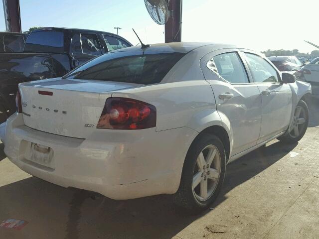 1C3CDZCB6DN662715 - 2013 DODGE AVENGER SX WHITE photo 4