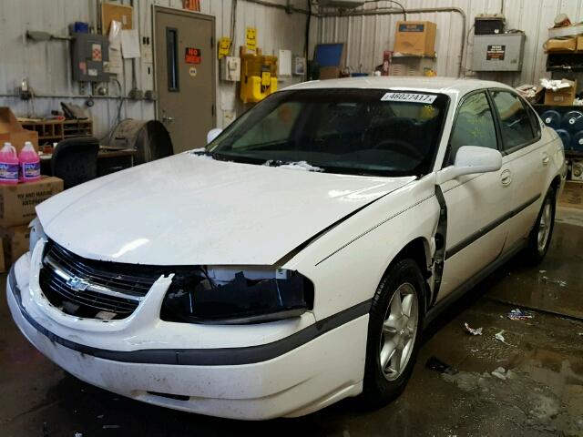 2G1WF55E229104856 - 2002 CHEVROLET IMPALA WHITE photo 2