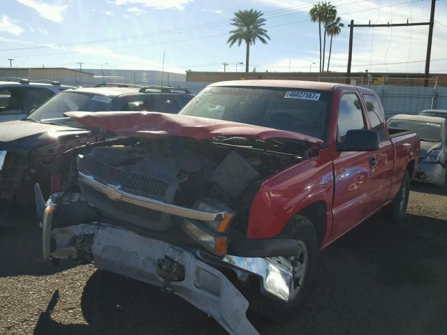 1GCEC19X64Z320346 - 2004 CHEVROLET SILVERADO RED photo 2