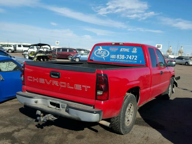 1GCEC19X64Z320346 - 2004 CHEVROLET SILVERADO RED photo 4