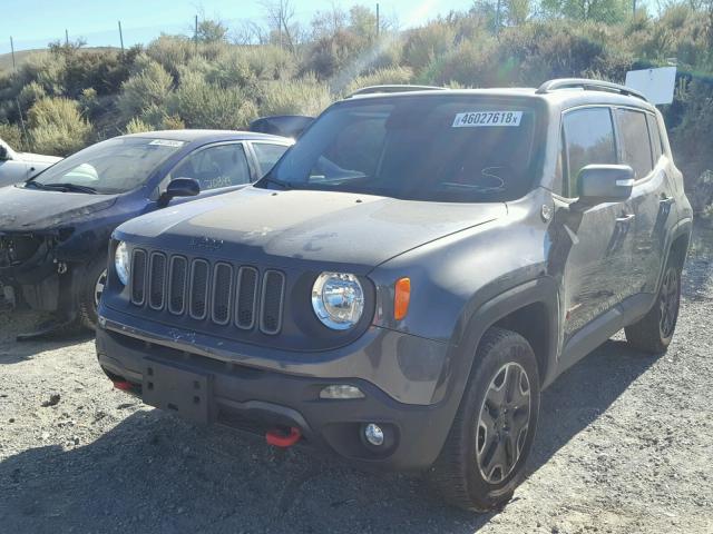 ZACCJBCB9HPG51779 - 2017 JEEP RENEGADE T GRAY photo 2