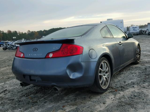 JNKCV54E55M403620 - 2005 INFINITI G35 BLUE photo 4