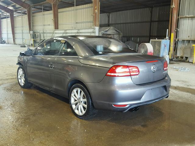 WVWBW7AH9CV003989 - 2012 VOLKSWAGEN EOS KOMFOR გრაფიტი ფოტო 3