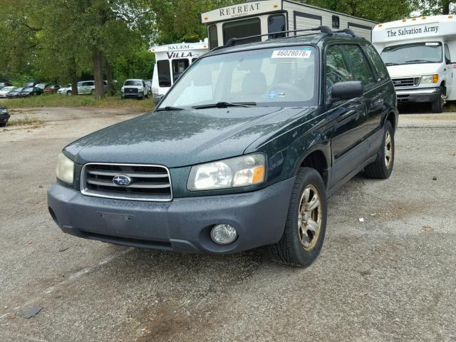 JF1SG63664G757947 - 2004 SUBARU FORESTER 2 GREEN photo 2