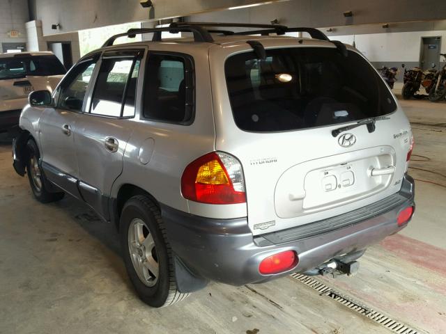 KM8SC73DX3U407386 - 2003 HYUNDAI SANTA FE G BLACK photo 3