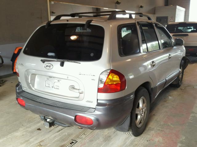 KM8SC73DX3U407386 - 2003 HYUNDAI SANTA FE G BLACK photo 4