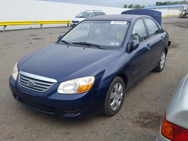 KNAFE122585508198 - 2008 KIA SPECTRA EX BLUE photo 2