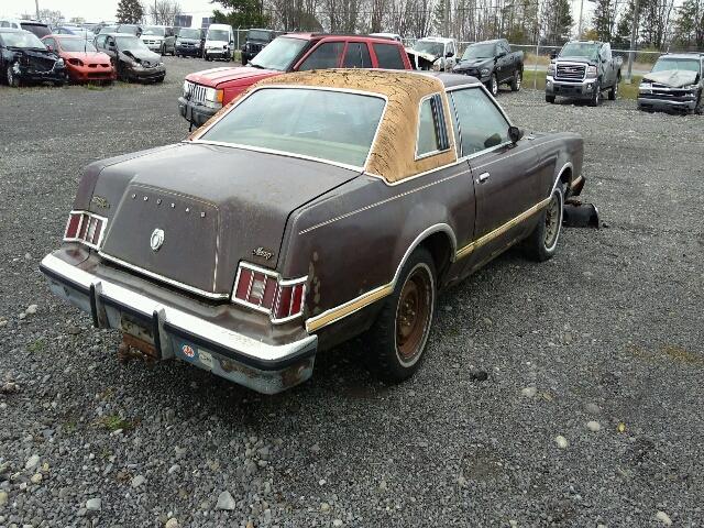 8H93H704220 - 1978 MERCURY COUGAR BROWN photo 4