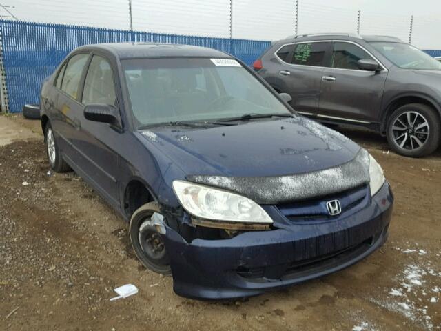 2HGES16125H012788 - 2005 HONDA CIVIC DX BLUE photo 1