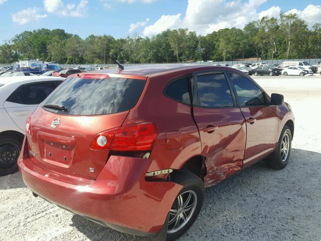 JN8AS58T89W048046 - 2009 NISSAN ROGUE BURGUNDY photo 4