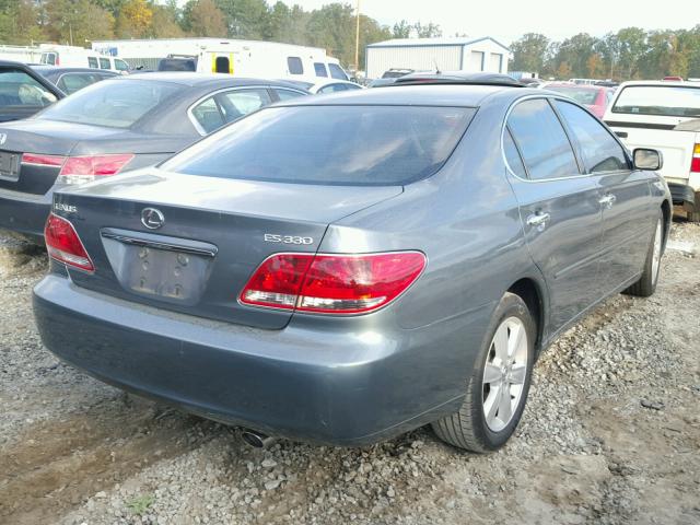 JTHBA30G665175125 - 2006 LEXUS ES 330 BLUE photo 4