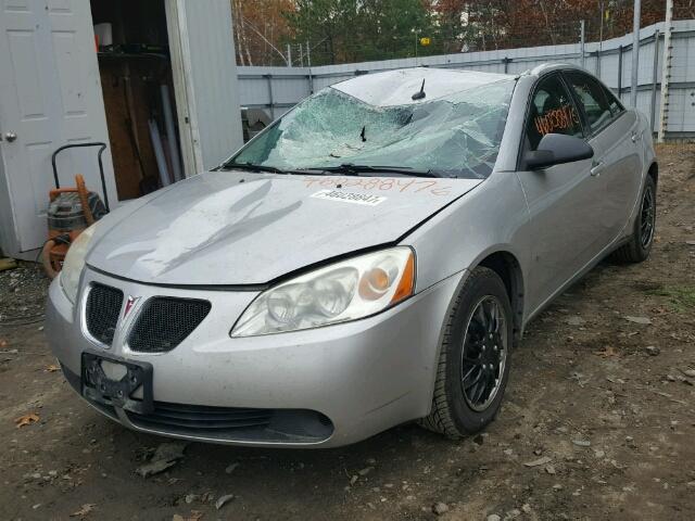 1G2ZF57B484162510 - 2008 PONTIAC G6 VALUE L SILVER photo 2