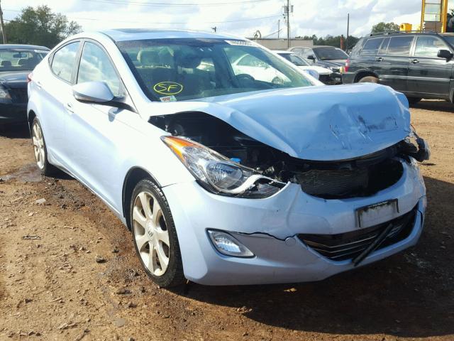 KMHDH4AE4CU299299 - 2012 HYUNDAI ELANTRA BLUE photo 1