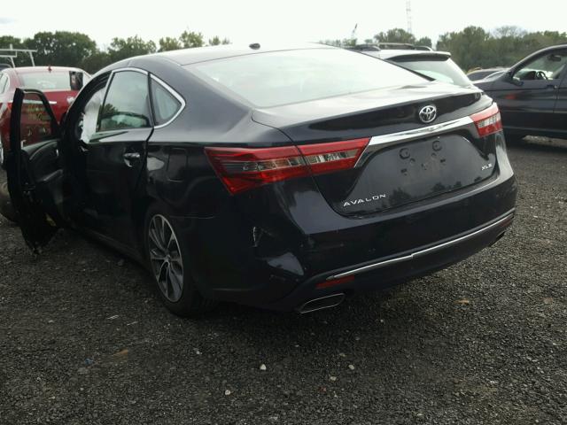 4T1BK1EB3GU239785 - 2016 TOYOTA AVALON XLE BLACK photo 3