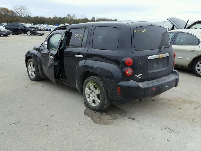 3GNDA23D67S628423 - 2007 CHEVROLET HHR LT BLACK photo 3