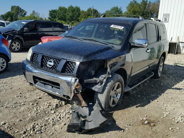 5N1AA08B94N724720 - 2004 NISSAN ARMADA SE BLACK photo 2