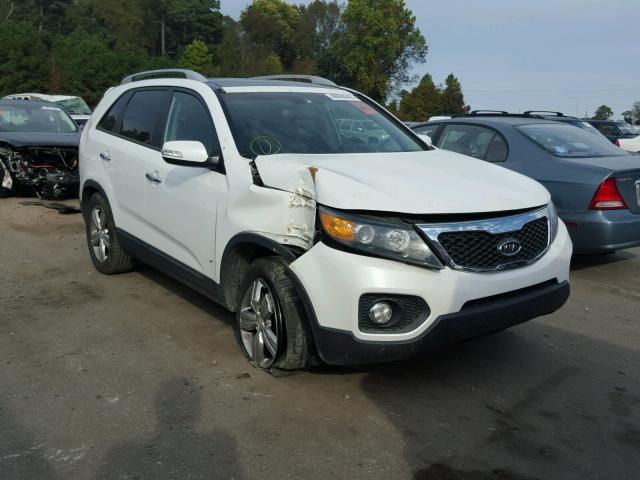 5XYKU4A20DG377819 - 2013 KIA SORENTO EX WHITE photo 1