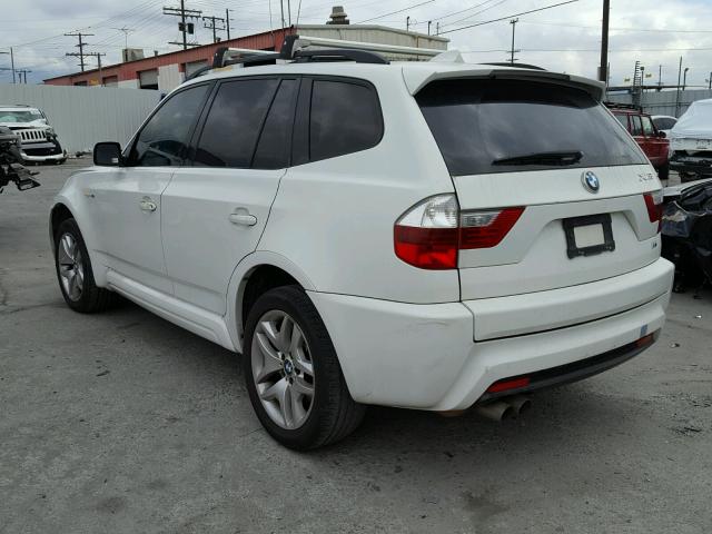 WBXPC93497WF03533 - 2007 BMW X3 WHITE photo 3