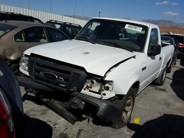 1FTYR10D59PA55145 - 2009 FORD RANGER WHITE photo 2