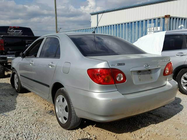 JTDBR32E442040021 - 2004 TOYOTA COROLLA CE SILVER photo 3