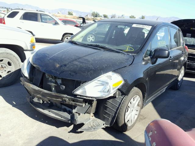 3N1BC1CP2BL368462 - 2011 NISSAN VERSA S BLACK photo 2