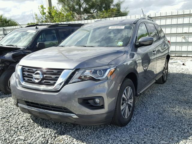 5N1DR2MN8HC663735 - 2017 NISSAN PATHFINDER GRAY photo 2