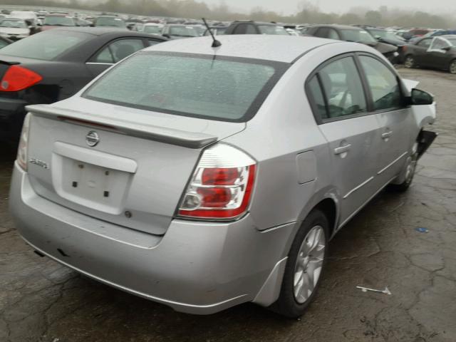 3N1AB61E58L609940 - 2008 NISSAN SENTRA SILVER photo 4