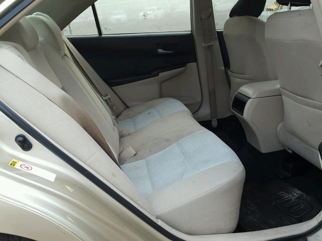 4T1BF1FK2CU030258 - 2012 TOYOTA CAMRY BASE GOLD photo 6