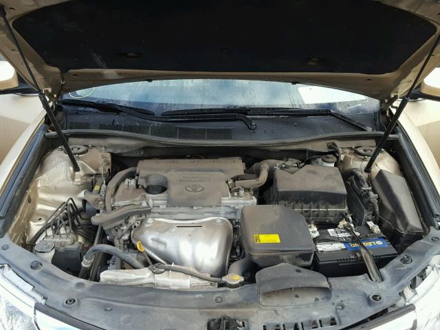 4T1BF1FK2CU030258 - 2012 TOYOTA CAMRY BASE GOLD photo 7