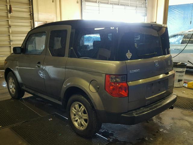 5J6YH18768L011396 - 2008 HONDA ELEMENT EX GRAY photo 3